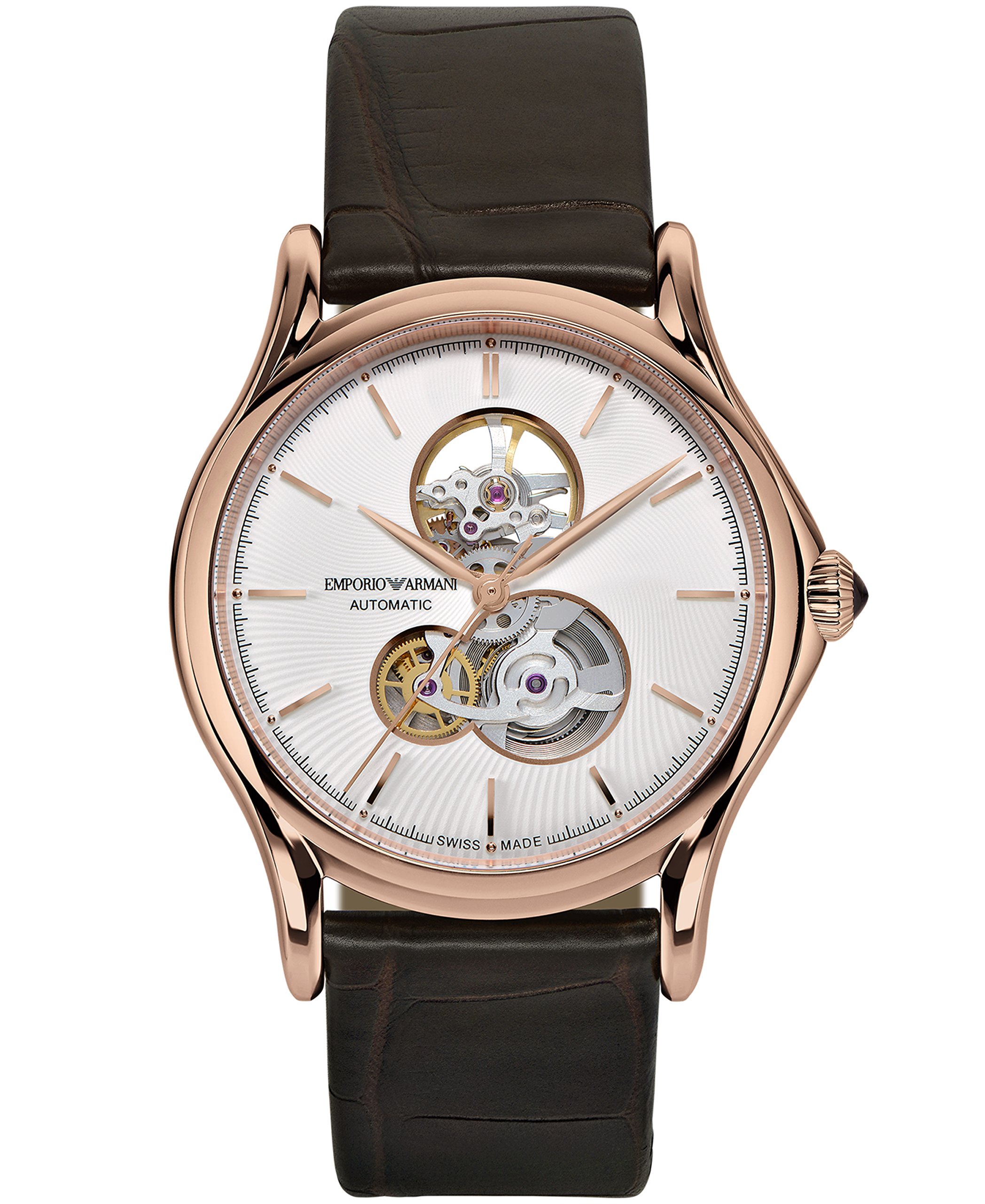 トップス Rare Emporio Armani Rhine Stone Sleeves Emporio Armani Swiss Watch for Men, Automatic Movement, 42 mm Rose